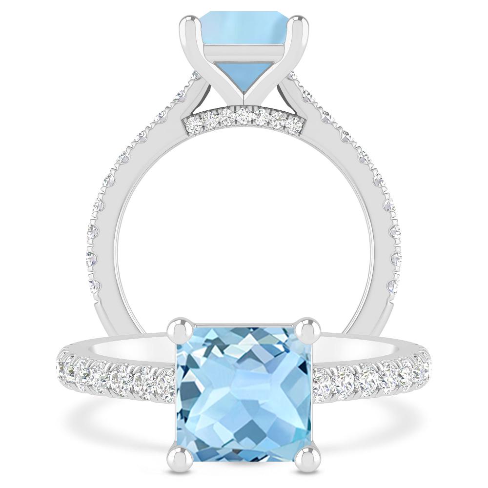 White Gold - Aquamarine