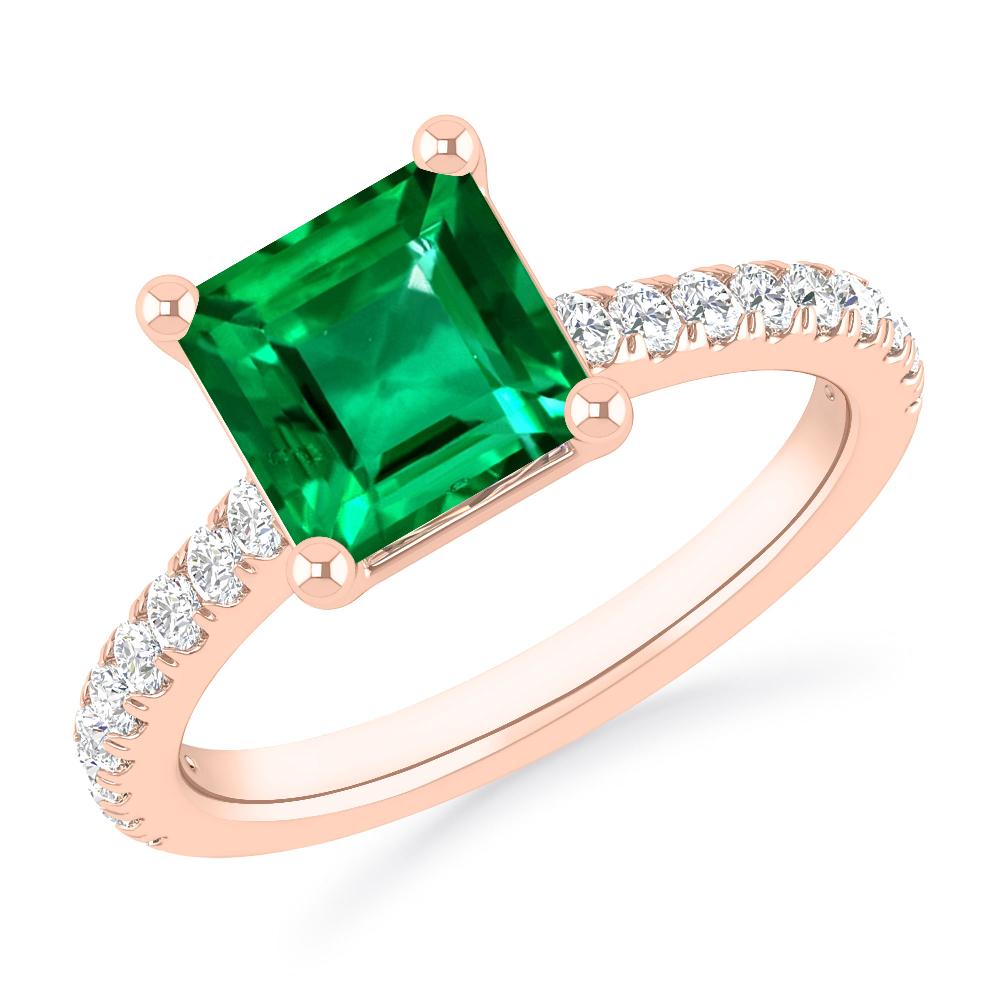 Rose Gold - Emerald