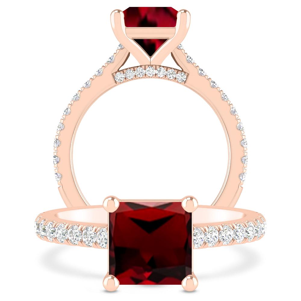 Rose Gold - Garnet
