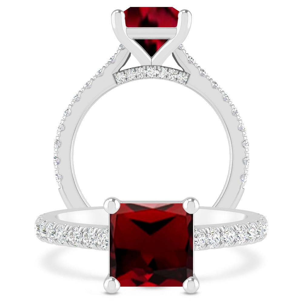 White Gold - Garnet