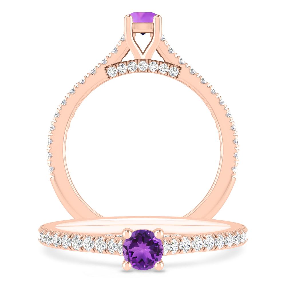 Rose Gold - Amethyst