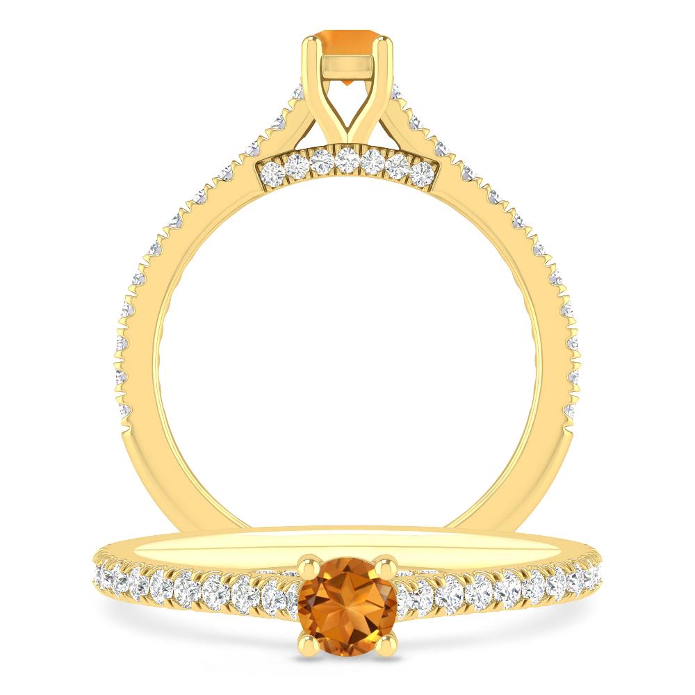 Yellow Gold - Citrine