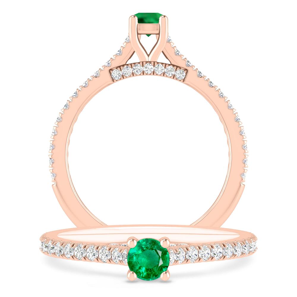Rose Gold - Emerald