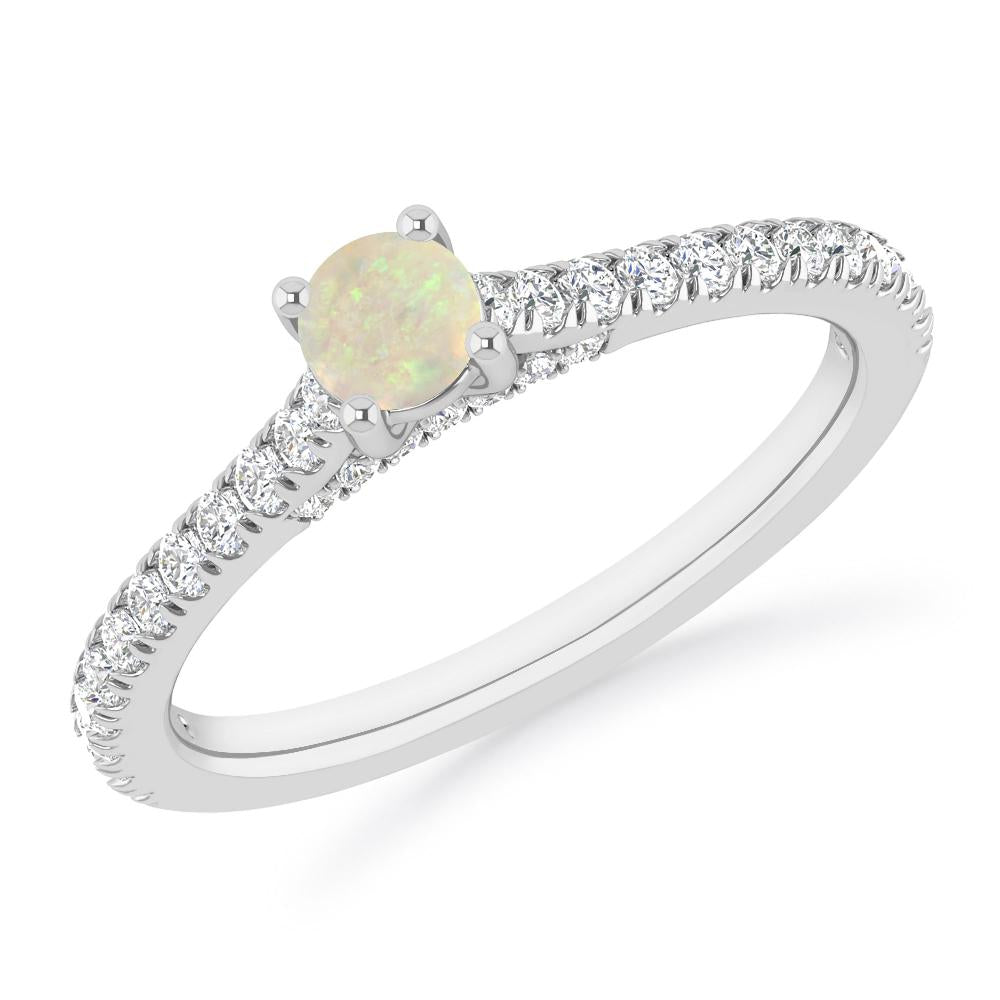 White Gold - Opal