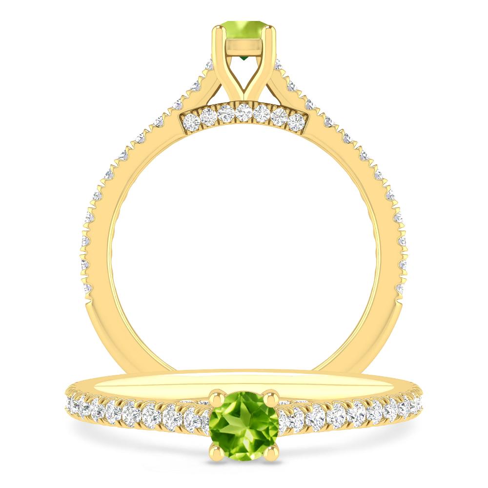 Yellow Gold - Peridot