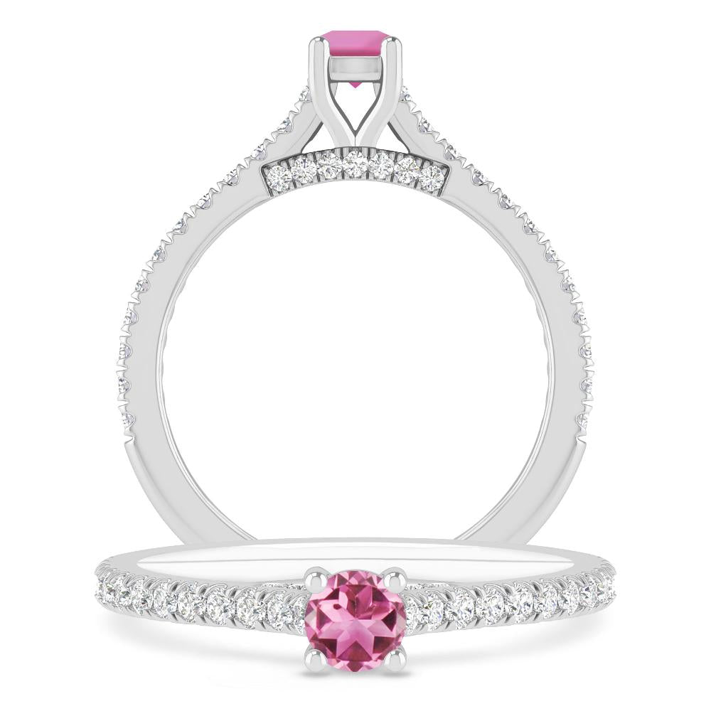 White Gold - Pink Tourmaline