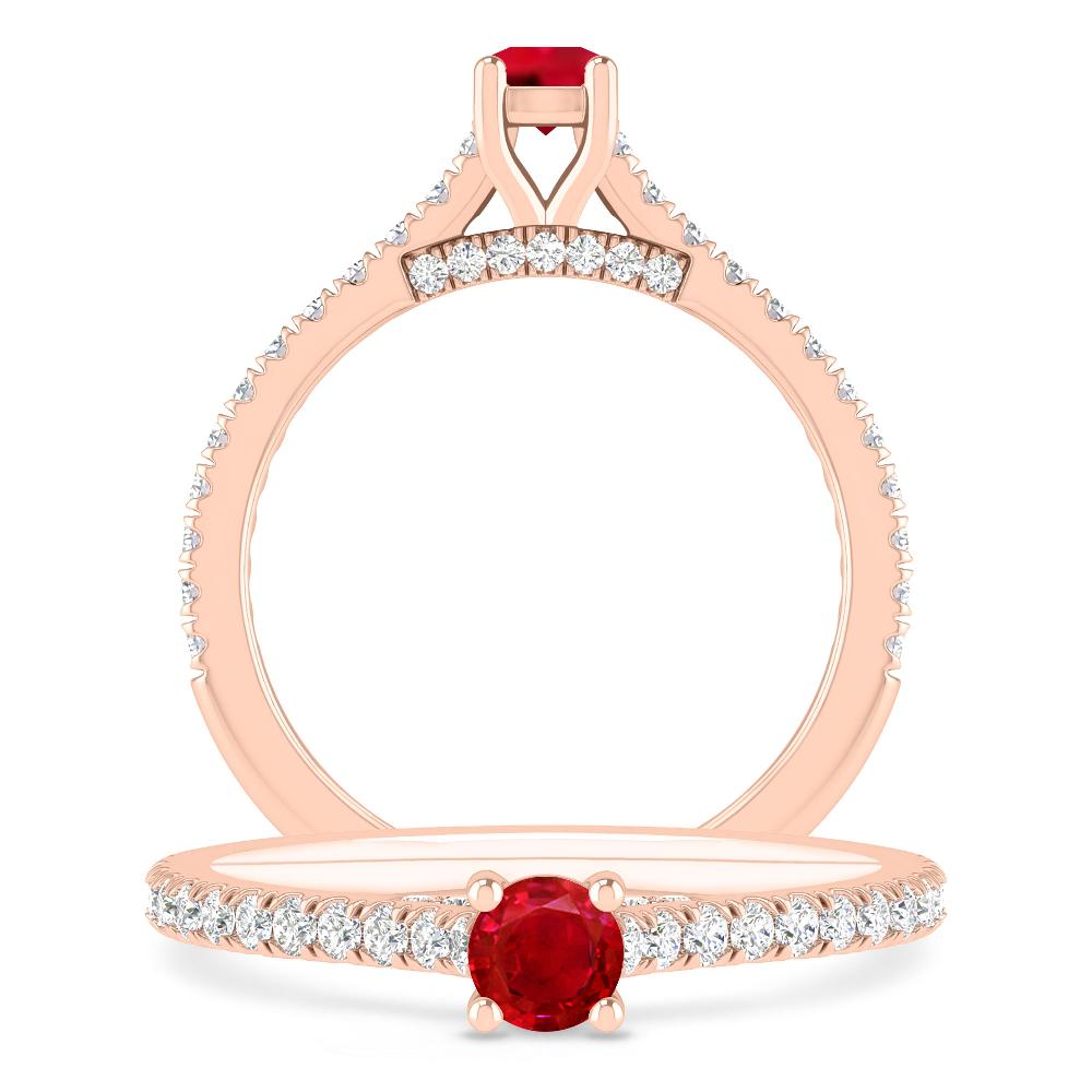 Rose Gold - Ruby
