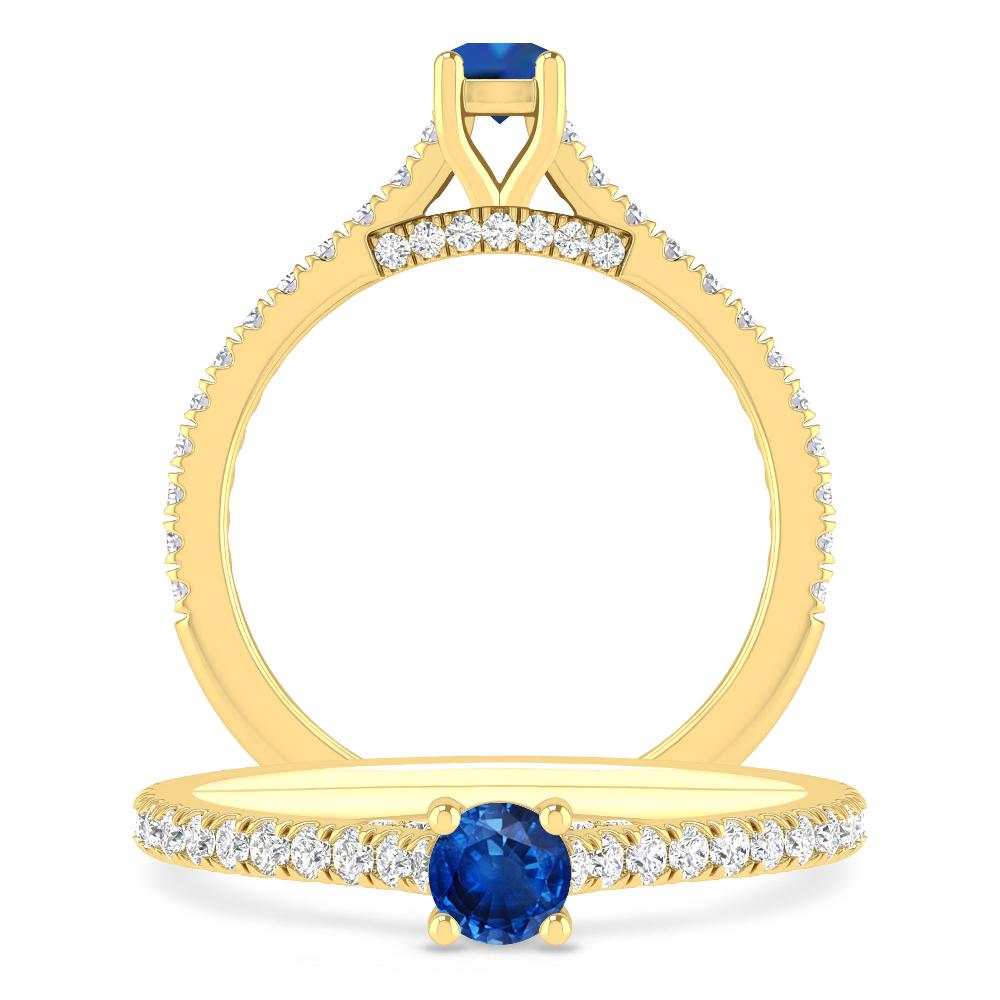Yellow Gold - Sapphire