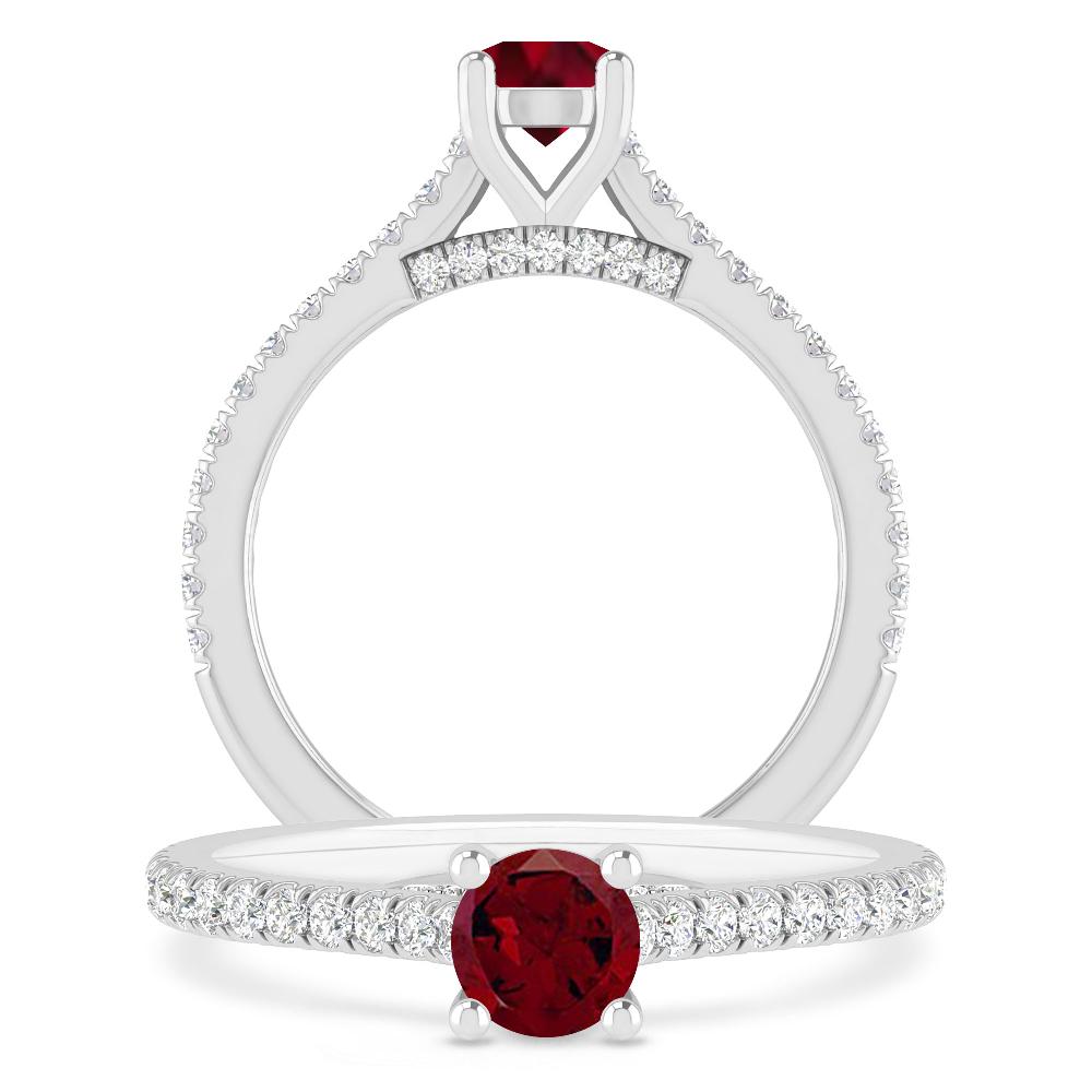 White Gold - Garnet