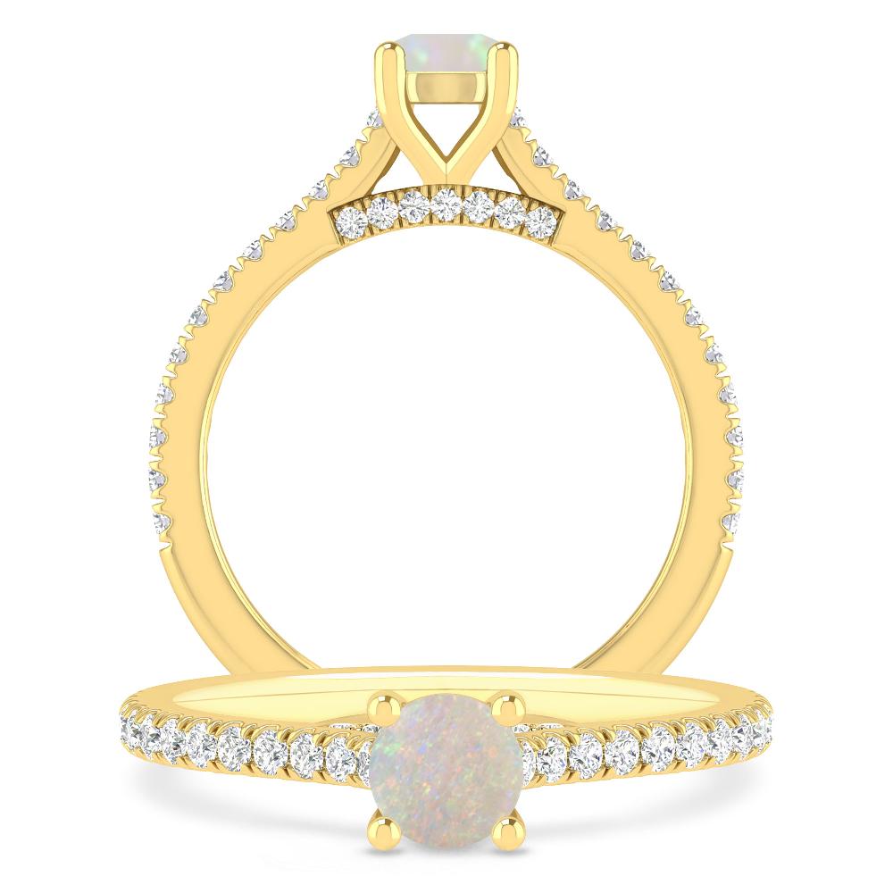 Yellow Gold - Opal