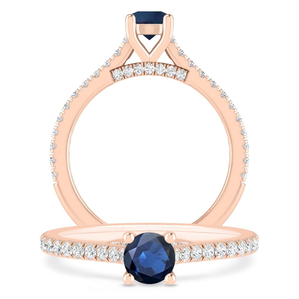 Rose Gold - Sapphire