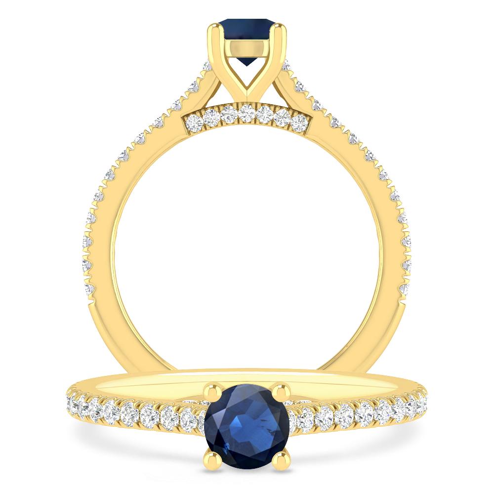 Yellow Gold - Sapphire