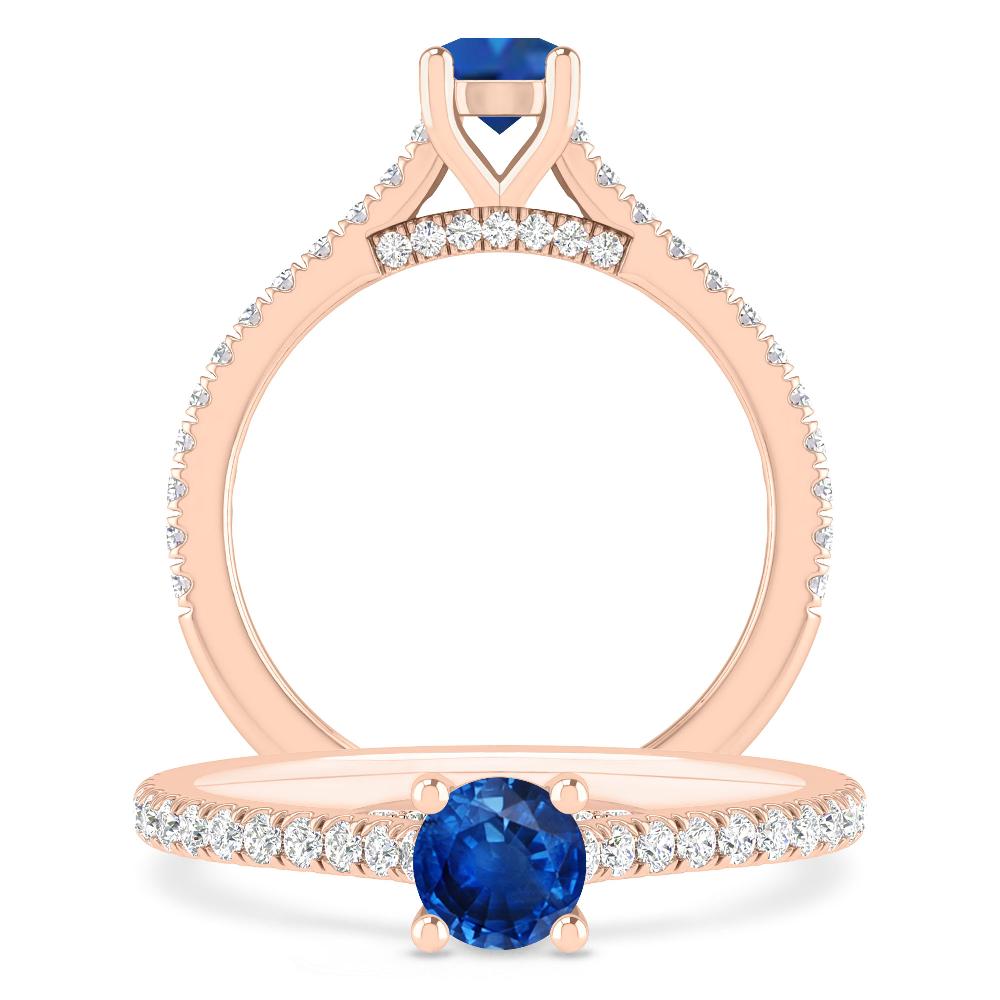 Rose Gold - Sapphire