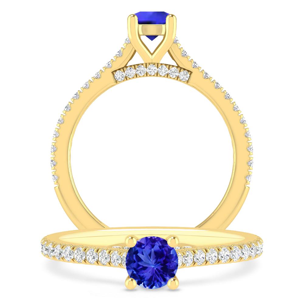 Yellow Gold - Tanzanite