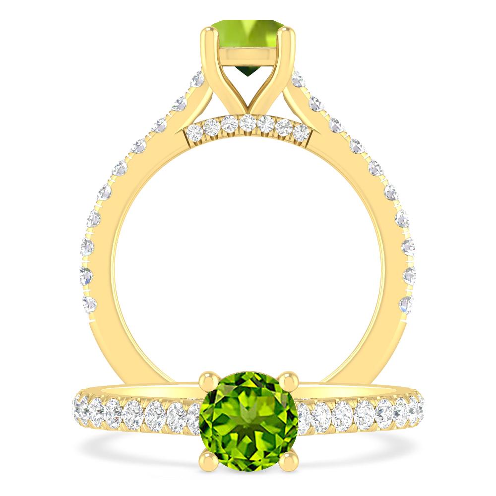 Yellow Gold - Peridot