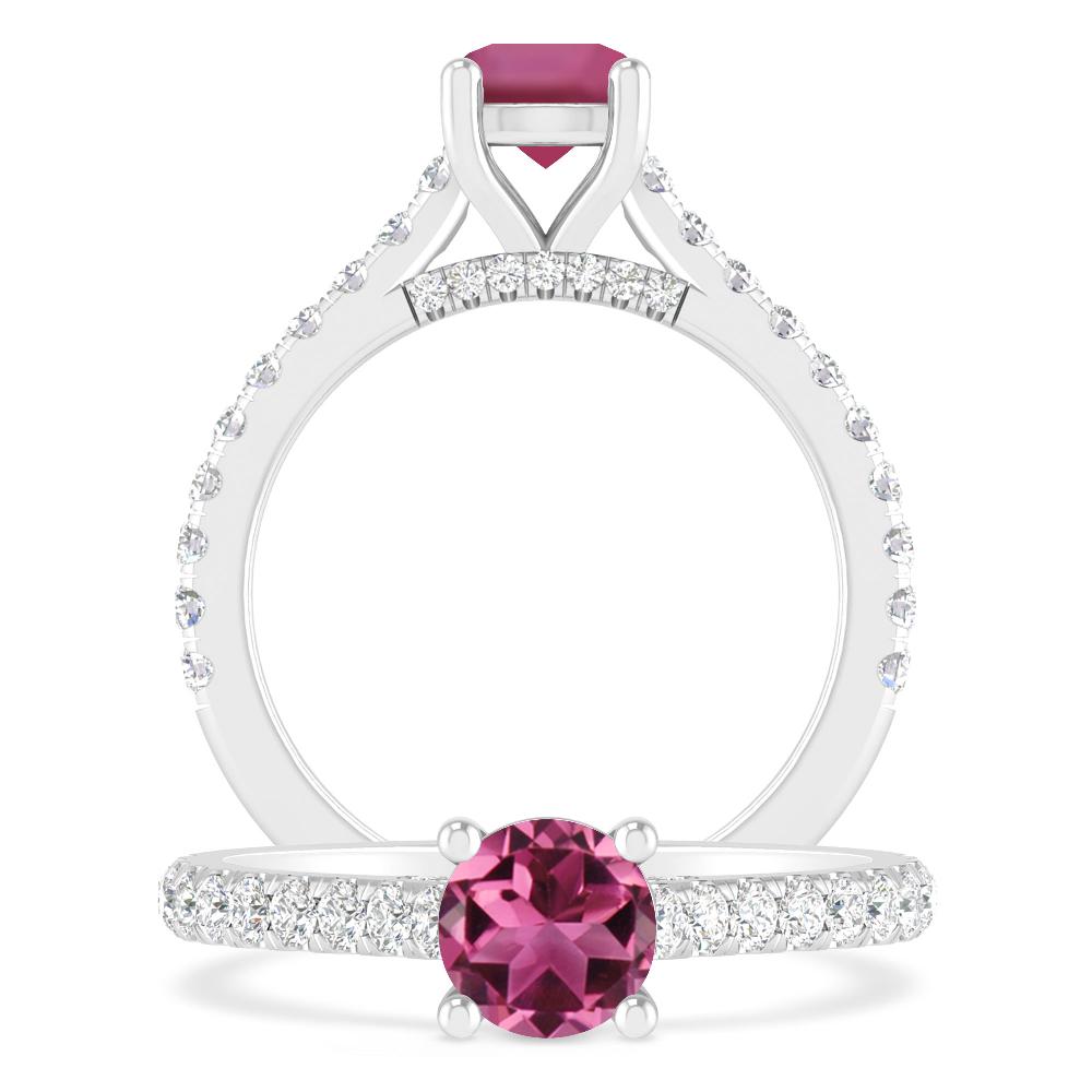 White Gold - Pink Tourmaline