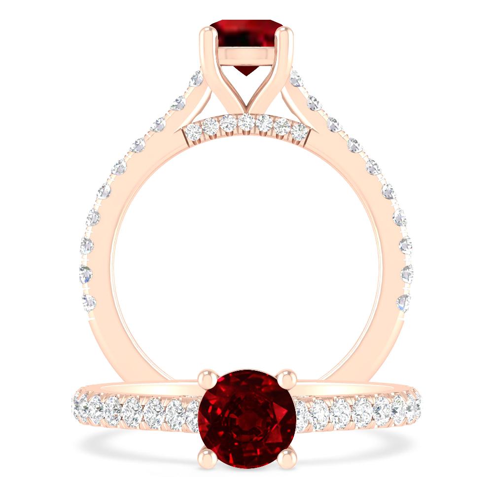 Rose Gold - Ruby