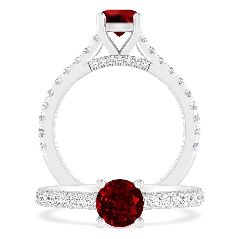 White Gold - Ruby
