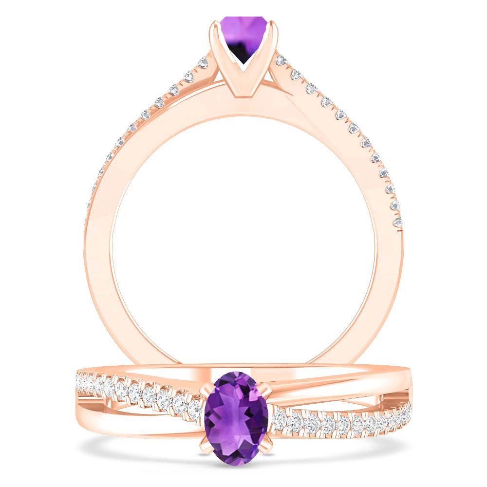 Rose Gold - Amethyst