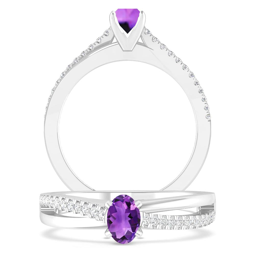 White Gold - Amethyst