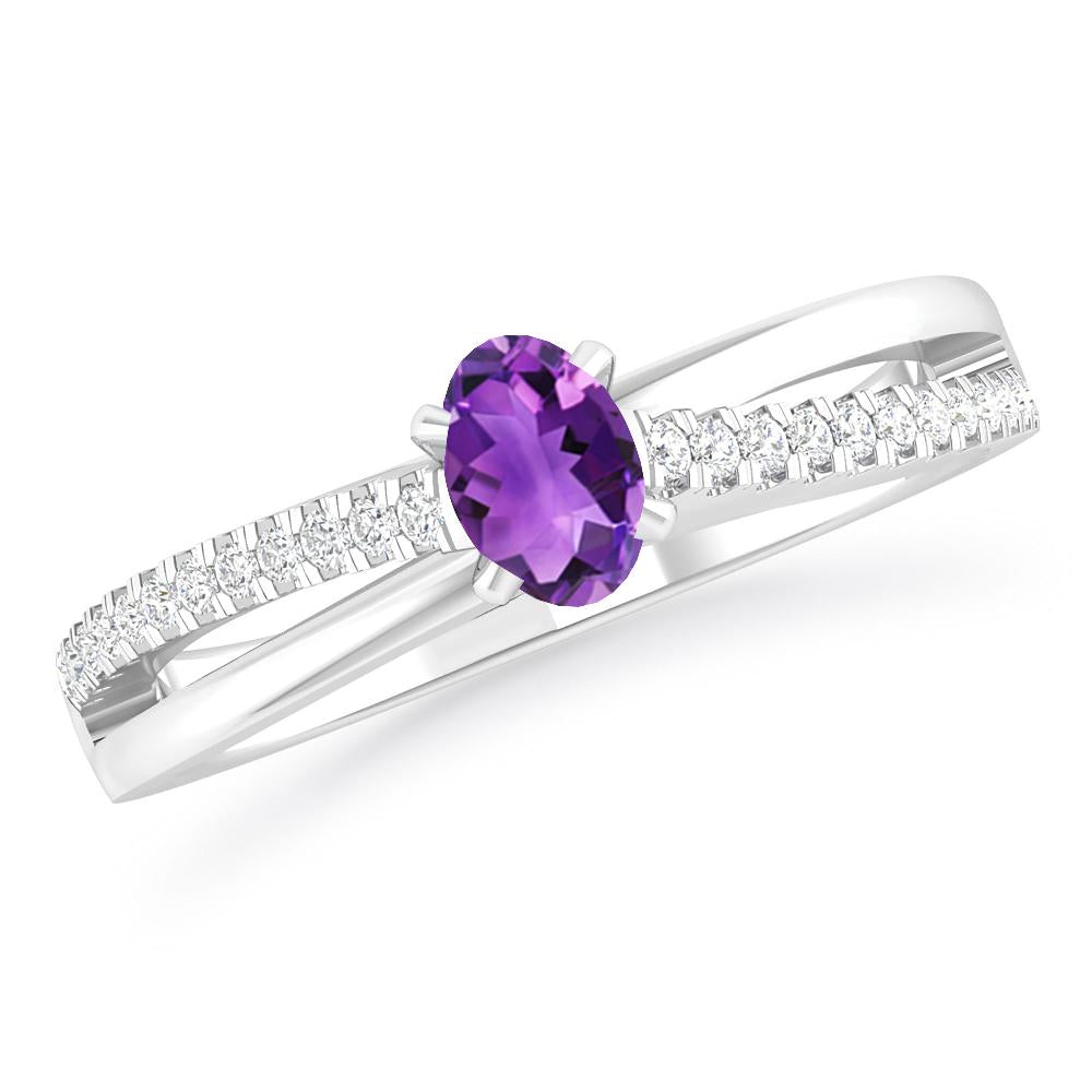 White Gold - Amethyst