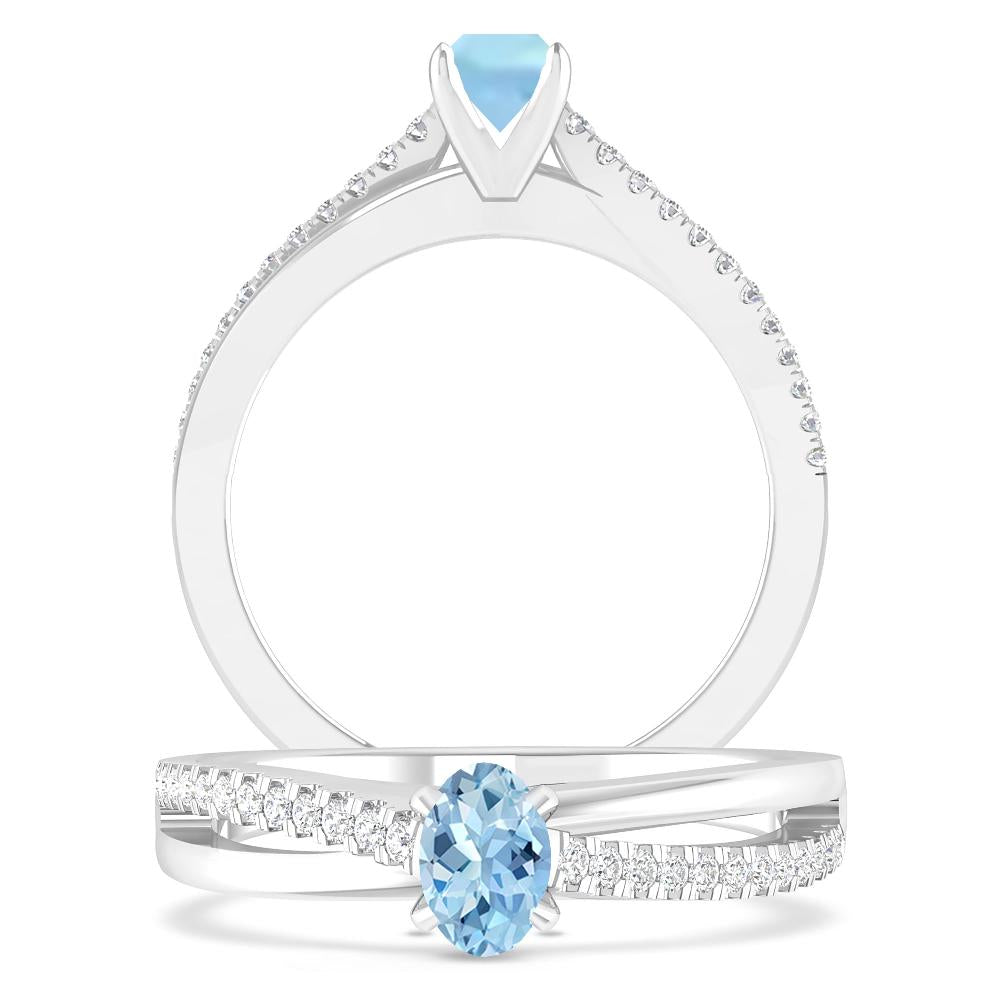 White Gold - Aquamarine