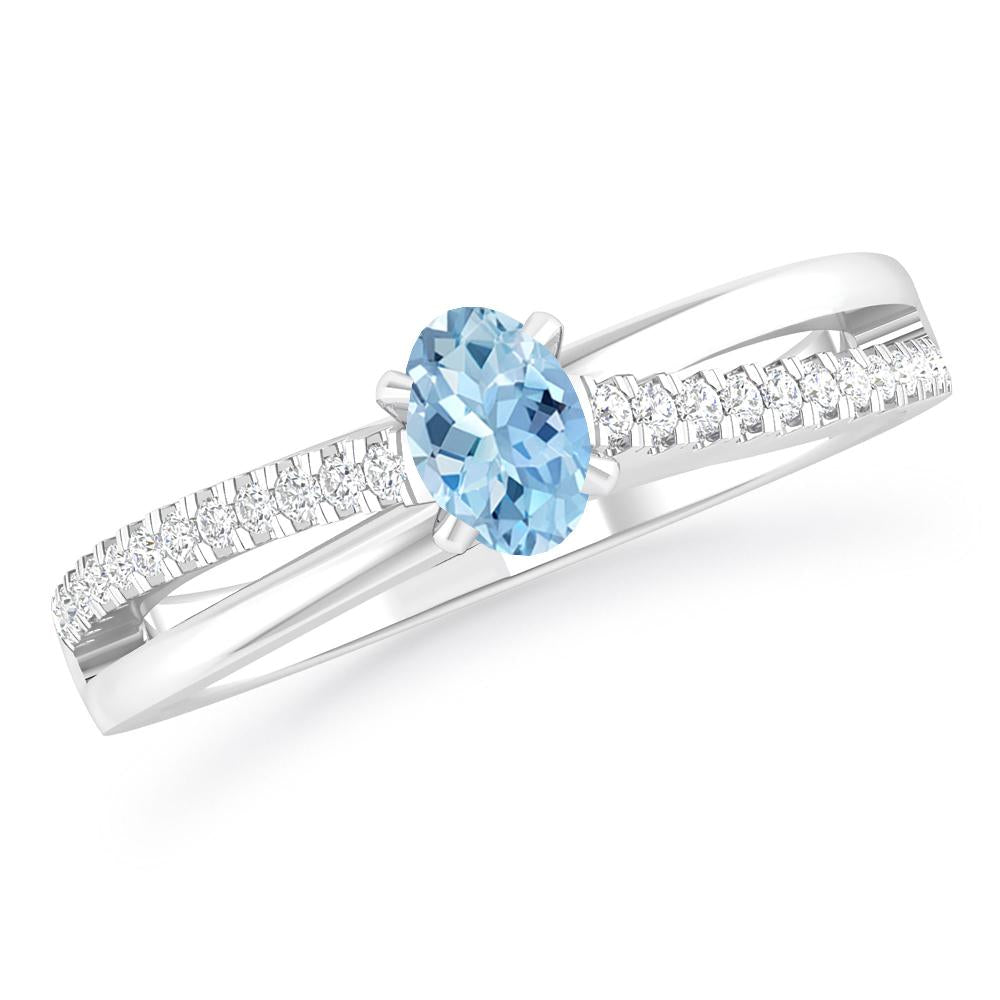 White Gold - Aquamarine