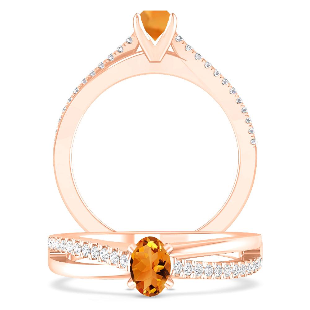 Rose Gold - Citrine