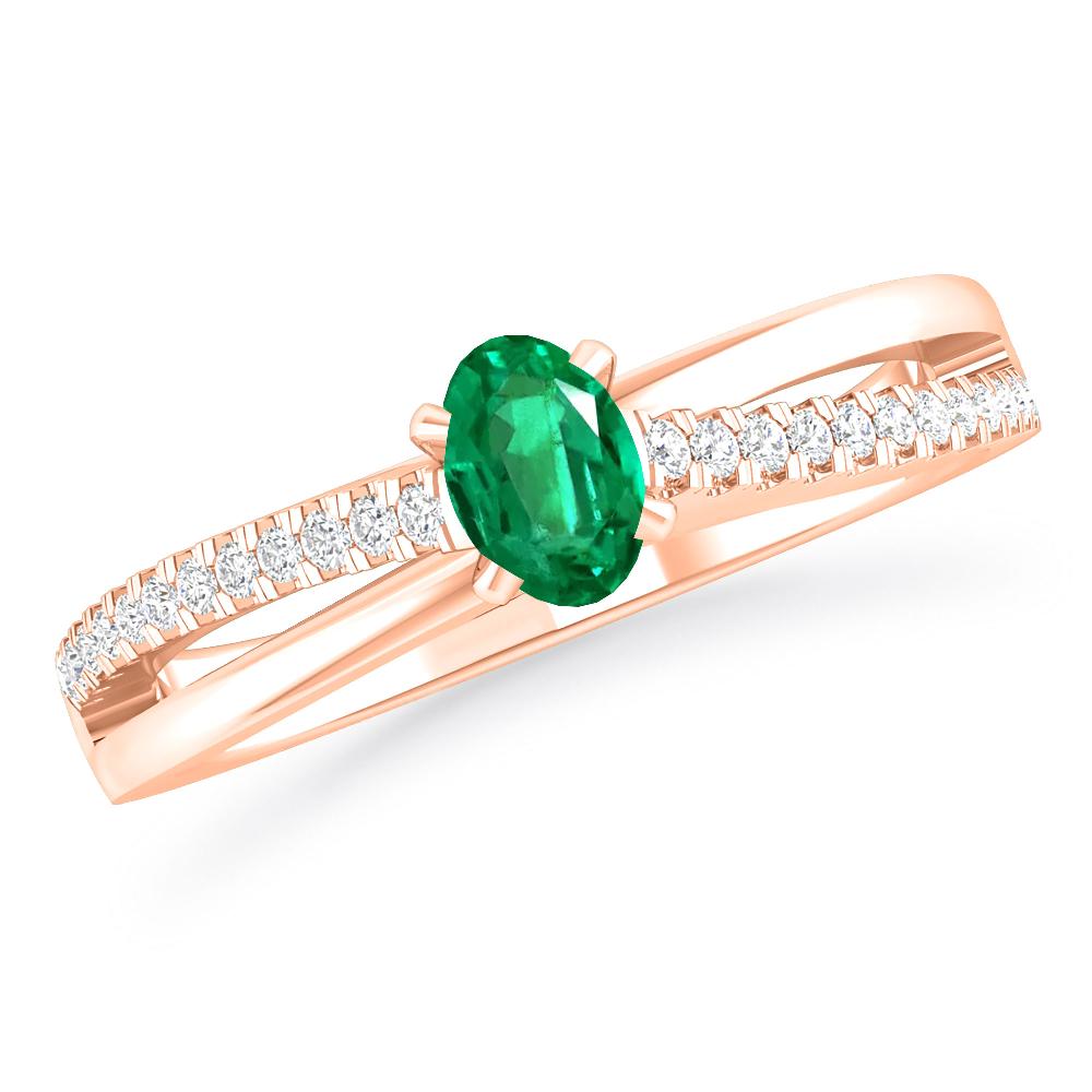Rose Gold - Emerald