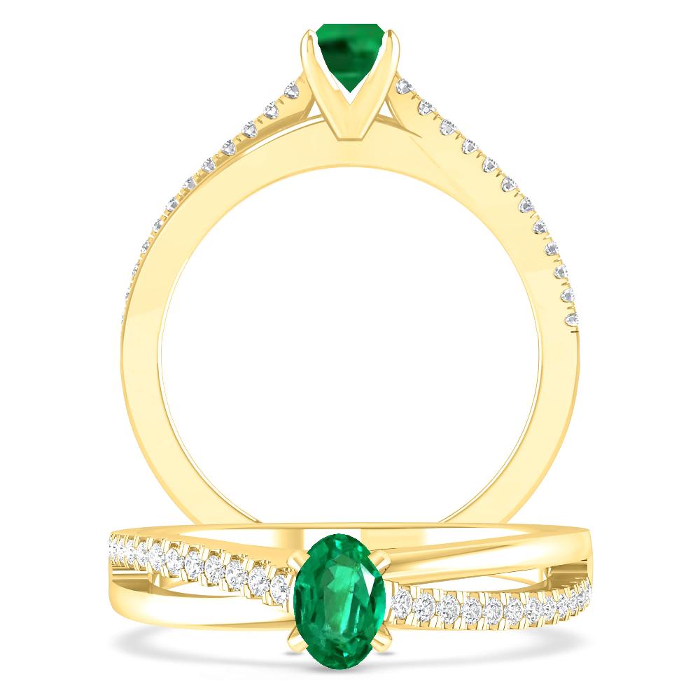 Yellow Gold - Emerald