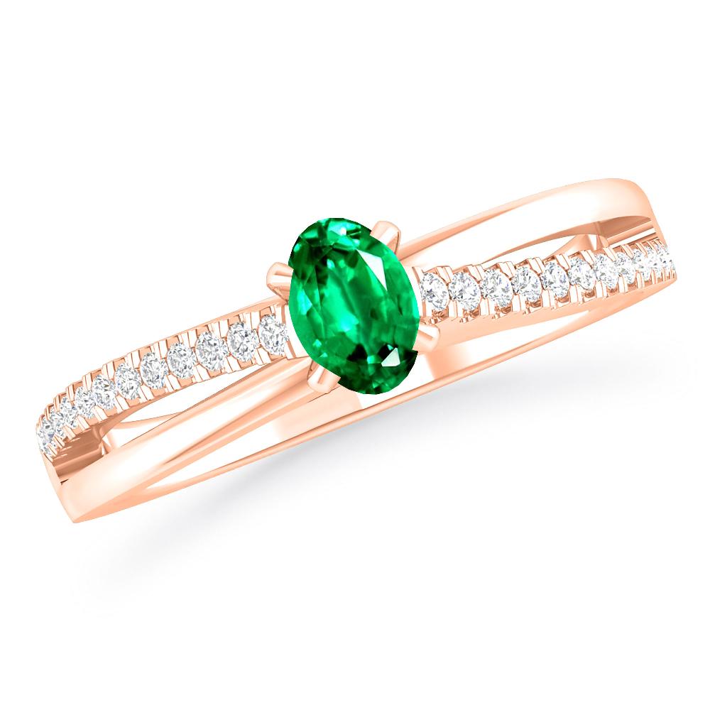 Rose Gold - Emerald