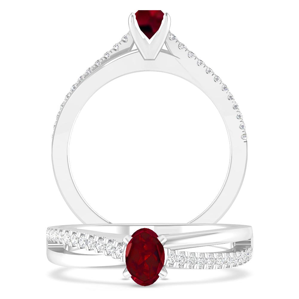White Gold - Garnet