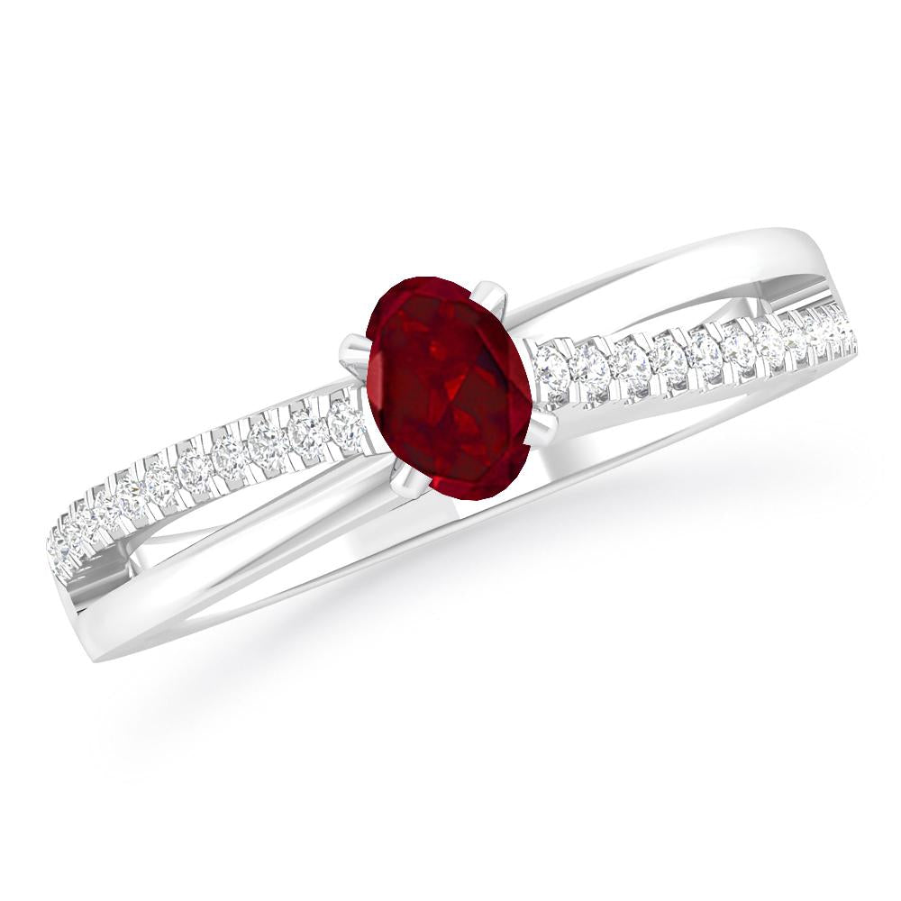 White Gold - Garnet