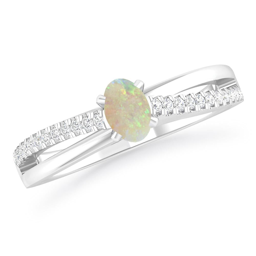 White Gold - Opal