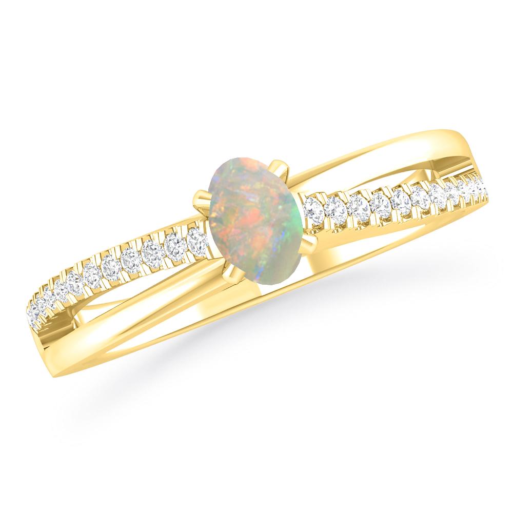 Yellow Gold - Opal