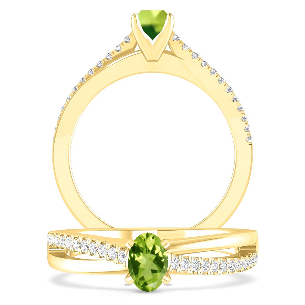 Yellow Gold - Peridot