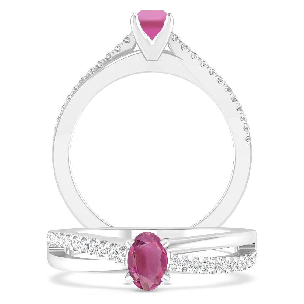 White Gold - Pink Tourmaline