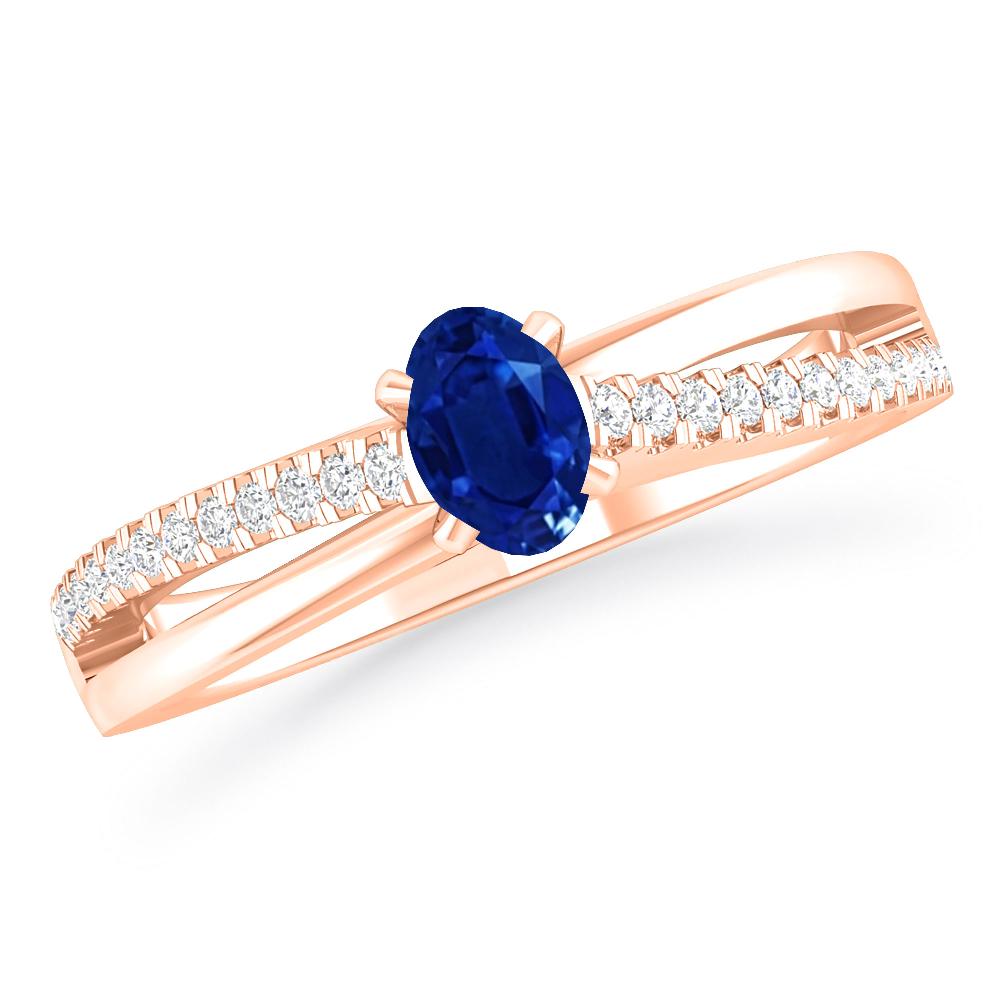 Rose Gold - Sapphire