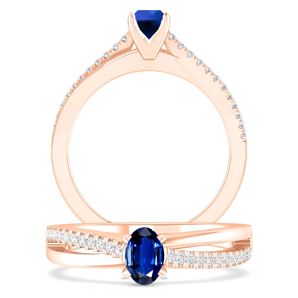 Rose Gold - Sapphire