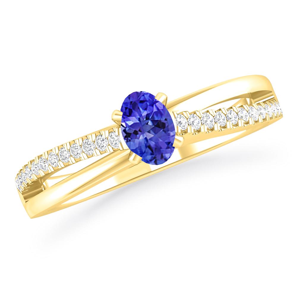 Yellow Gold - Tanzanite