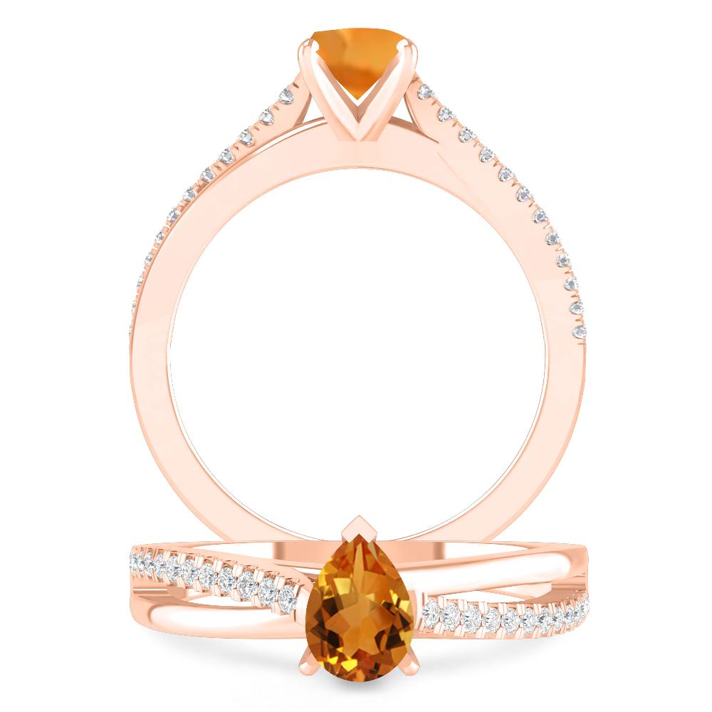 Rose Gold - Citrine