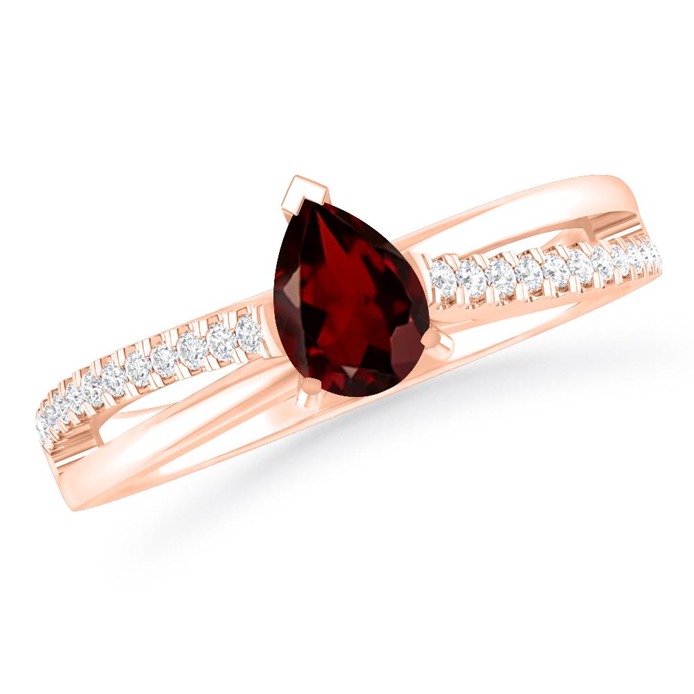 Rose Gold - Garnet
