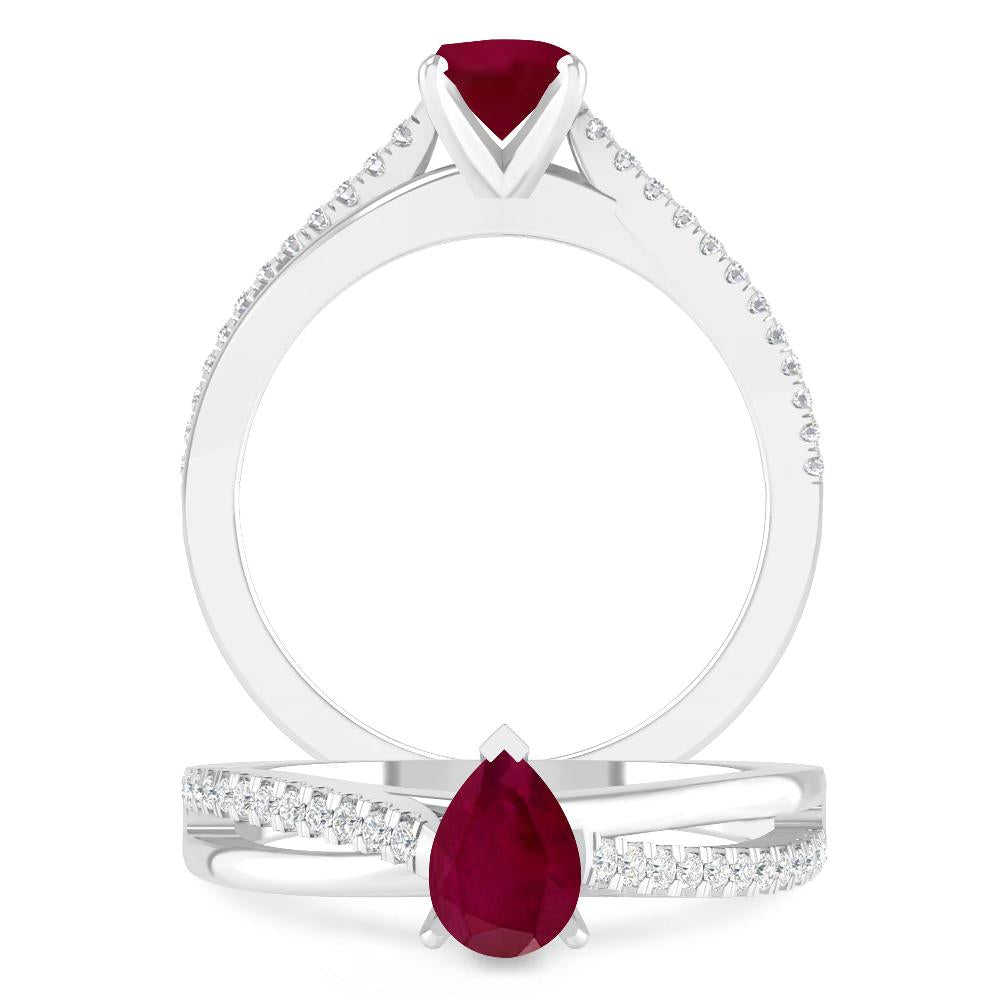 White Gold - Ruby