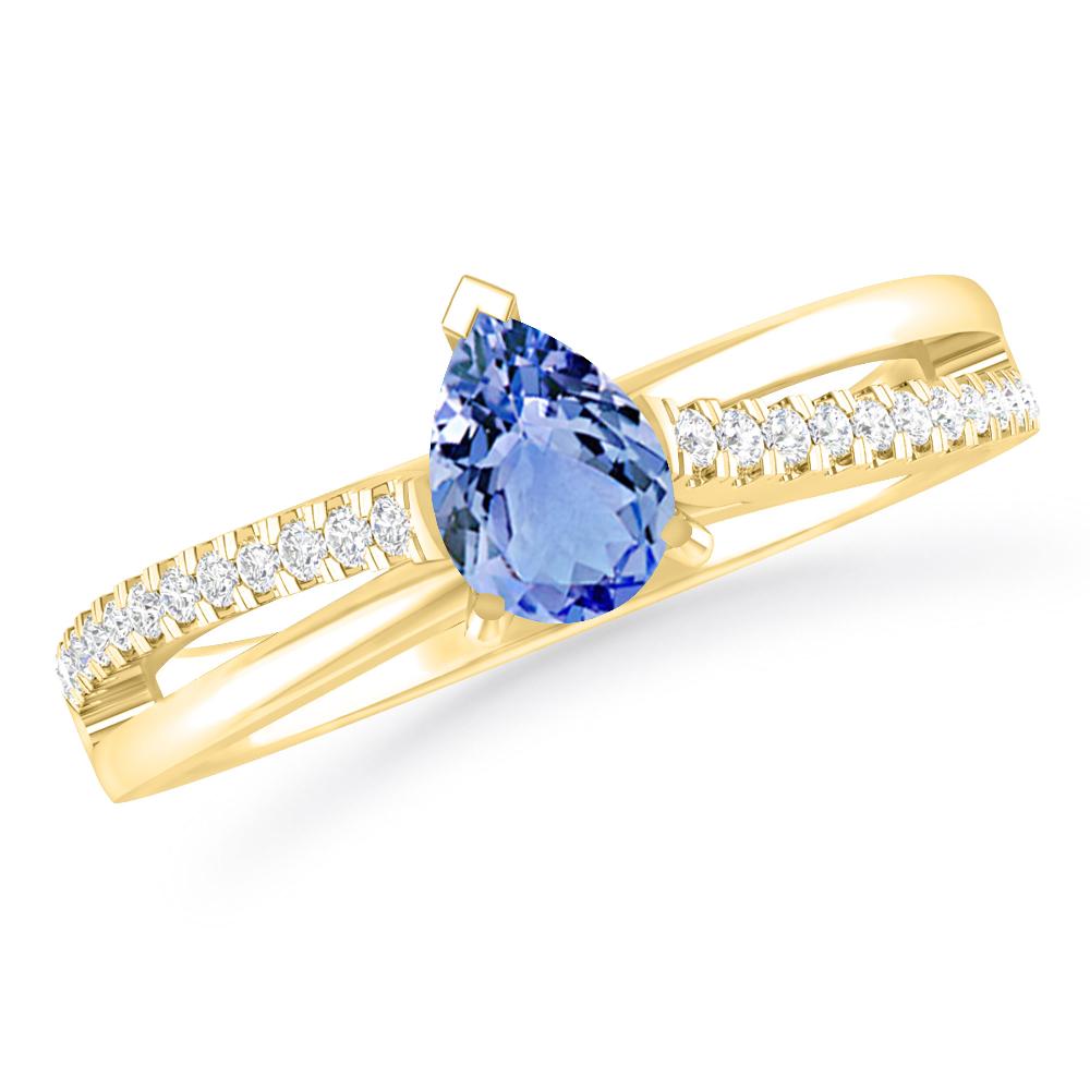 Yellow Gold - Tanzanite