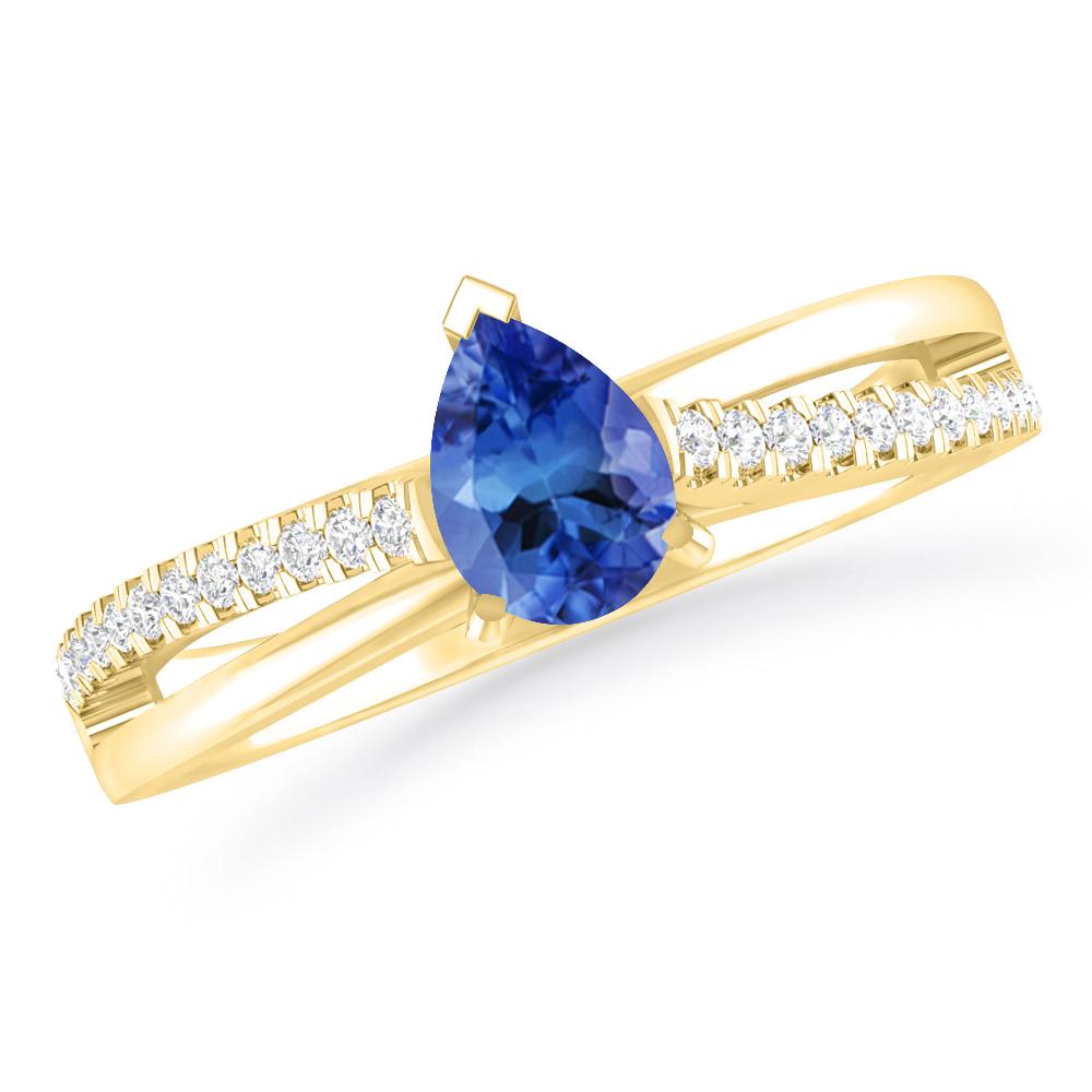 Yellow Gold - Tanzanite