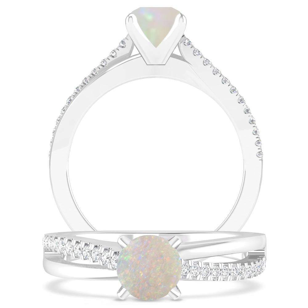 White Gold - Opal