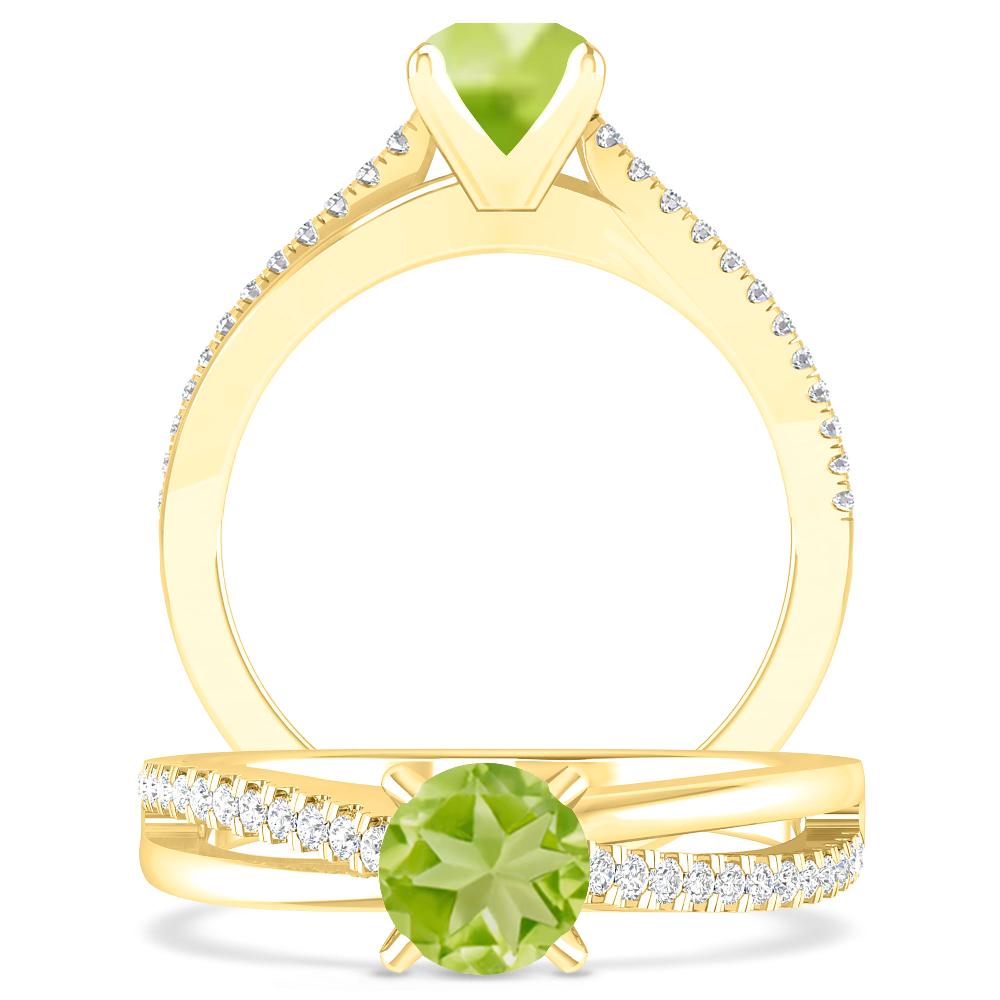 Yellow Gold - Peridot