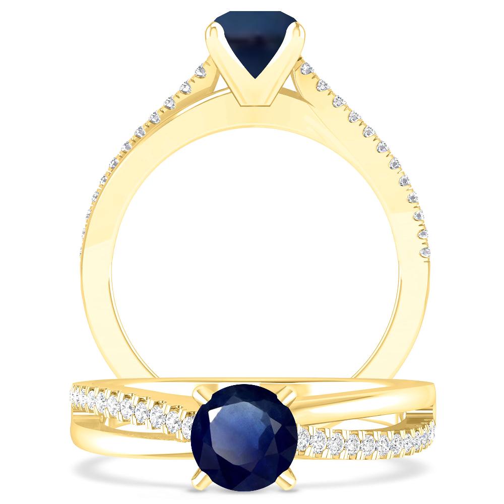 Yellow Gold - Sapphire