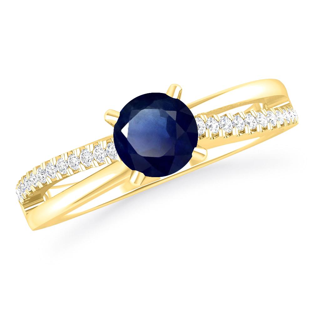 Yellow Gold - Sapphire