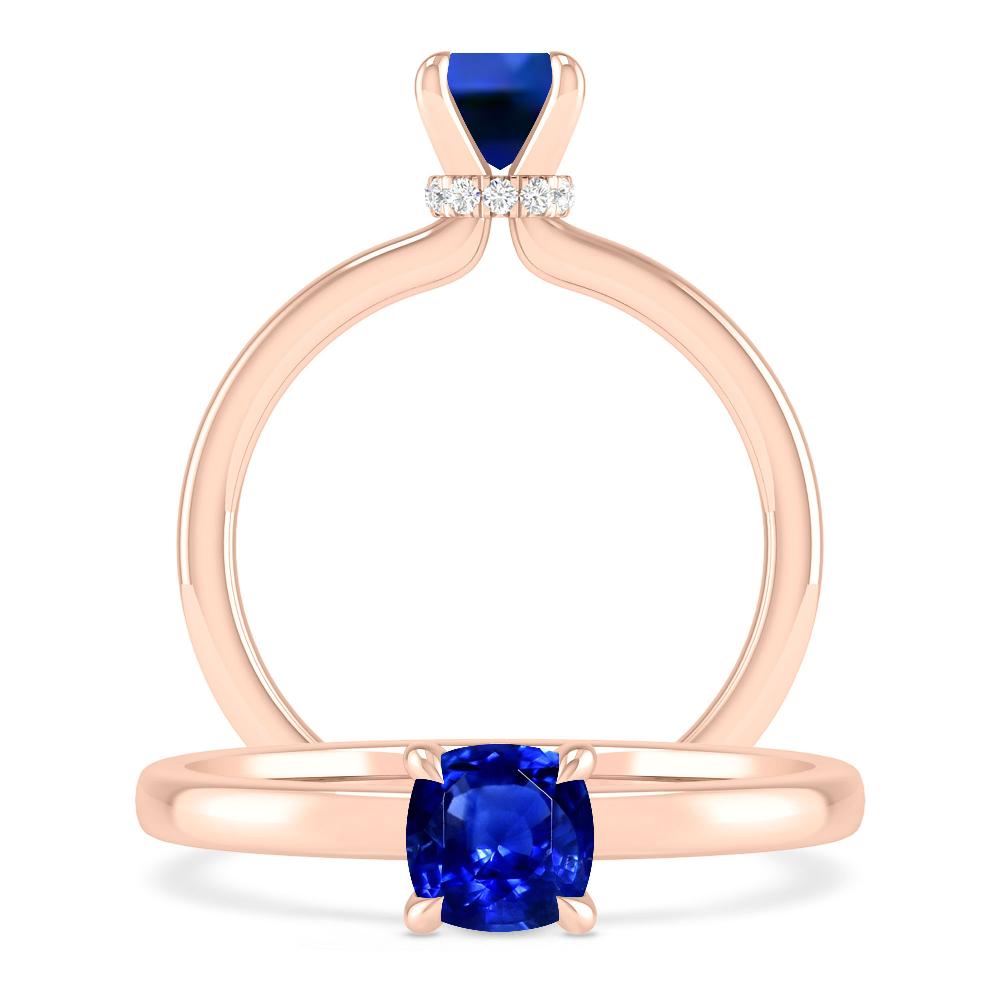 Rose Gold - Sapphire